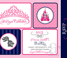 Princesses and Knights Birthday Party Printable Invitation